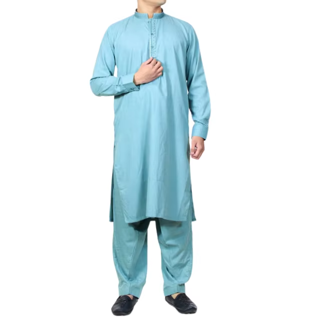 Sky Blue Kurta Shalwar Set
